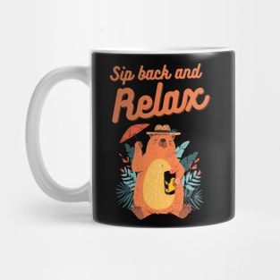 Sip Back and Relax: Capybara's Tropical Retreat Mug